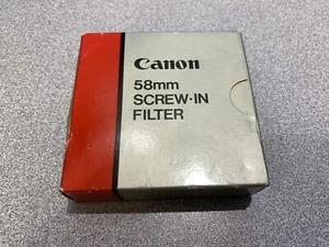 CANON 58MM Screw-In Filter SKYLIGHT 1X - Picture 1 of 4