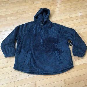 Eddie Bauer NWT Women's XXL Quest Plush Fleece 1/2 zip Peacock Blue MSRP $90 - Picture 1 of 9