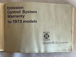 ORIGINAL TR6 TRIUMPH OWNERS MANUAL HANDBOOK GUIDE BOOK 69-73 OEM - Bild 1 von 10