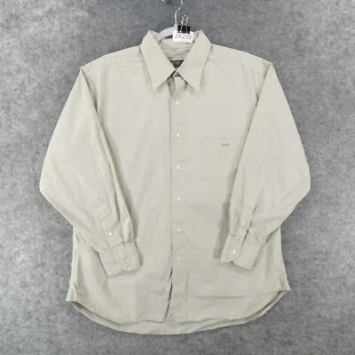 Camisa Gitman Bros Hombre 16-32 Manga Larga Abotonada Beige Cuadros Foto 1 de 4