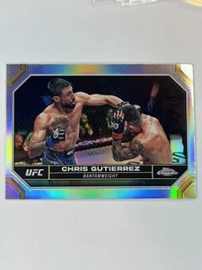 UFC Topps Chrome 2024 Chris Gutierrez  Refractor Bantamweight - Picture 1 of 1