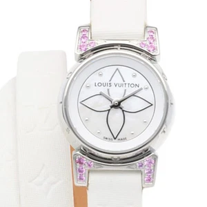 LOUIS VUITTON Tambour Viju Watches Q151I Stainless Steel White shell used - Picture 1 of 10
