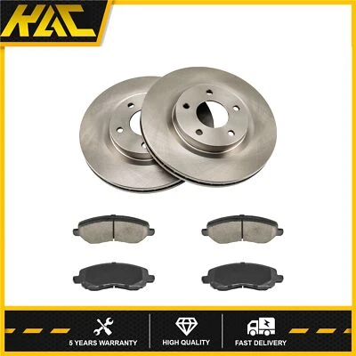 Rotores de disco delanteros pastillas de freno para Mitsubishi Galant 3,8 L 2004 2005-2008 Lancer Foto 1 de 4