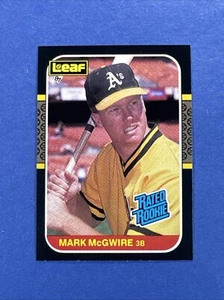 Mark McGwire ~ 1987 Leaf (Canadian) #46 ~ Rookie ~ 🎖️Beauty!🎖️ - Picture 1 of 11