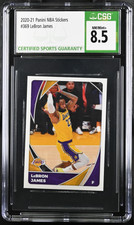 LeBron James 2020-21 Panini NBA Stickers Base #369 - CSG 8.5 NM/MINT+