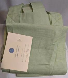 Pottery Barn Kids Sailcloth Curtain Sage Green Panel Tab Top 44 x 84 1 Panel - Picture 1 of 11