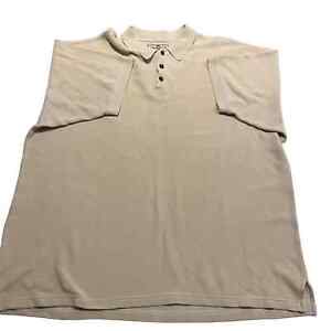 Tommy Bahama Men’s 2xl Slik Blend Tan Ribbed Short Sleeve