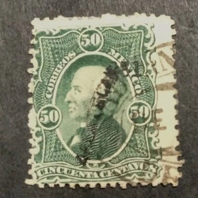 México 1874 Scott#110 50c Zacatecas (2-81) Usado - Imagem 1 de 2