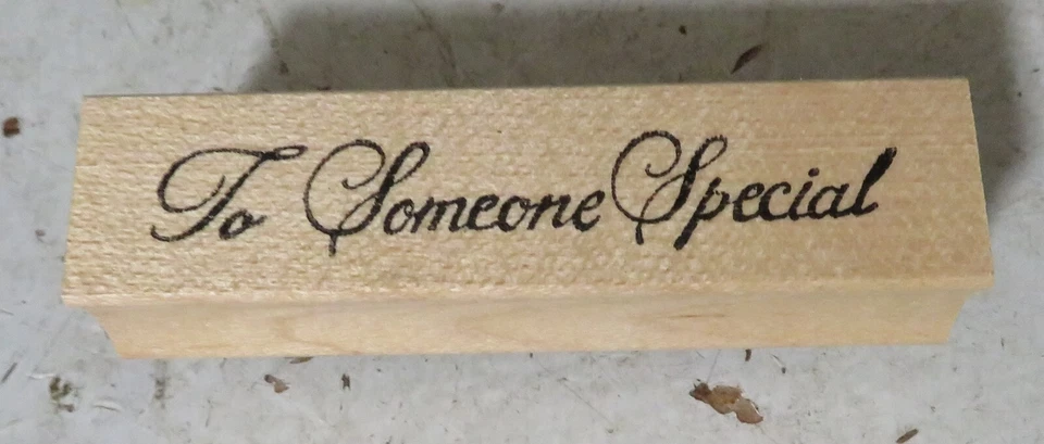 Sello de goma Northwoods "A alguien especial" fuente cursiva NUEVO 3 3/4" x 3" Foto 1 de 4
