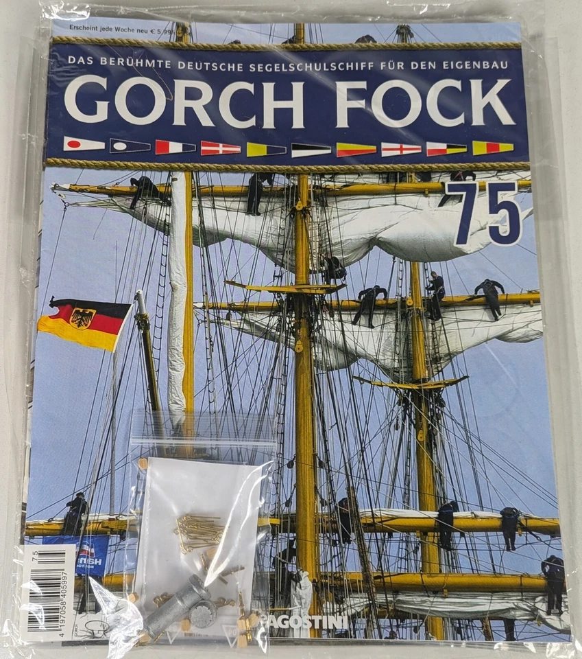 De Agostini, Segelschiff Gorch Fock, Bauteil mit Heft Nr. 75, OVP #WH33 - Bild 1 von 1