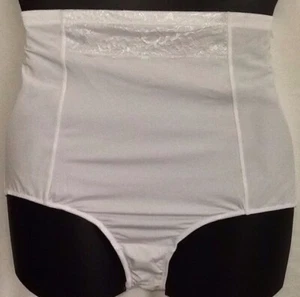 Mutandine 14/16 18/20 BIANCHE vita alta cacique sposa dimagrante modellante cintura nuove senza etichette - Foto 1 di 12