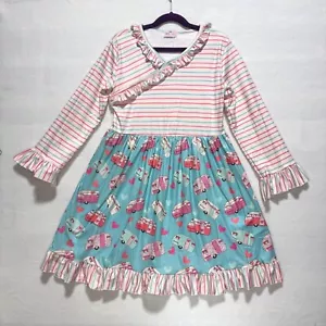 Girls Dress Size 10/12 Long Sleeve Pete & Lucy Boutique New with Tags - Picture 1 of 6