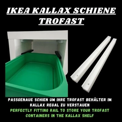 Schienen passend für IKEA KALLAX Regal – Perfekte Führung für TROFAST Behälter - Bild 1 von 4