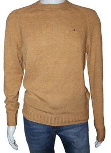Suéter de lana Tommy Hilfiger suéter de punto suéter rojo vino talla S - Imagen 1 de 2