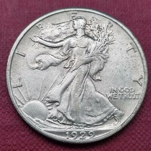 1929 S Walking Liberty Half Dollar 50c High Grade AU #38524 - Picture 1 of 2