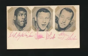 DICK LANE, DARRIS McCORD, WAYNE WALKER (1960's Detroit Lions) -Autographed GPC - Picture 1 of 2