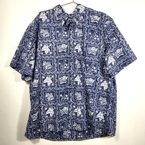 Reyn Spooner Shirt Mens Extra Large Lahaina Sailor Archive Classic Hawaiian Flag - Picture 1 of 5