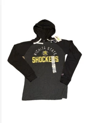 NWT Champion Wichita State Shockers Long Sleeve Hooded T-Shirt Men's Small Gray - Image 1 of 4