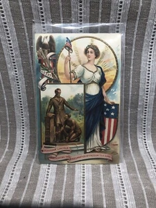 1909 Lincoln Liberty Postkarte Proklamation der Freiheit Sklave geprägt Chapman - Bild 1 von 2