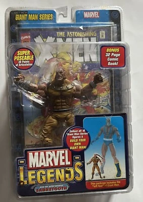 FIGURA DE ACCIÓN VINTAGE MARVEL LEGENDS SERIE HOMBRE GIGANTE DIENTE DE SABLE TOYBIZ 2006 NUEVA Foto 1 de 2