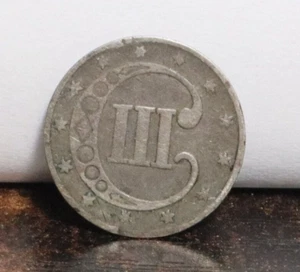 1853 3 Cent Silver Trime #710 - Picture 1 of 2