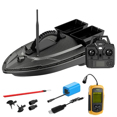 RC-Köderboot 500M 2 Hopper GPS Futterboot Fischköderboot Angel Boot 5200mAh - Bild 1 von 4