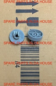2 x Smeg Dishwasher Lower Bottom Basket Wheel LSPU8212S LSPU8612S LSPU8643BL - Picture 1 of 2
