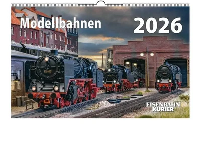 Modellbahnen 2026 | Kalender | 13 S. | Deutsch | 2026 | EK-Verlag