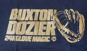 Minnesota Twins Byron Buxton Brian Dozier Gold Glove T Shirt New SGA XL - Picture 1 of 5