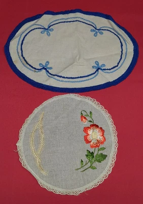 Linge Ancien 2 Napperons - Photo 1/4