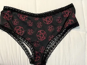 Romwe lace back panties size 2X black Very Sexy New Without Tags - Picture 1 of 2