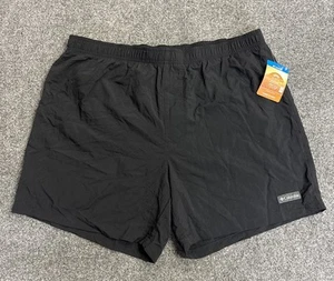 NWT Columbia Dark Black Rapid Creek 6" Brief Lined Swim Shorts UPF 50 Men's XL - Picture 1 of 8