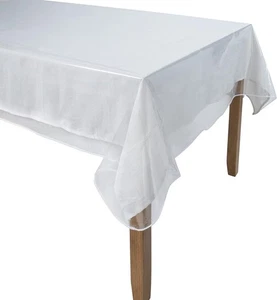 Home Details Oblong Tablecloth Protector | 60” x 120” | Kitchen | Du - Picture 1 of 7