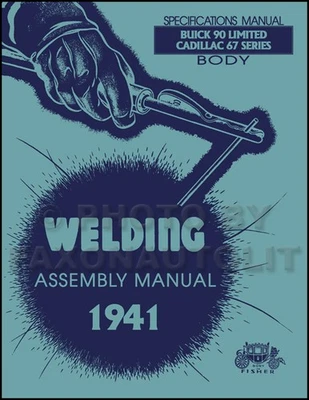 1941 Buick 90 Limitata Cadillac 67 Serie Corpo Saldatura Montaggio Manuale - Immagine 1 di 4