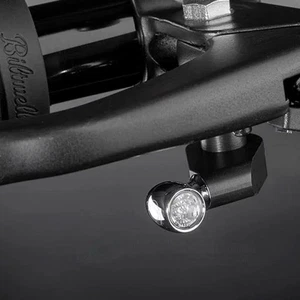 Micro Blinker Mini Kellermann Style Akt Schwarz Scrambler Bobber Cafe Racer Vintage - Bild 1 von 7