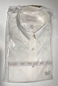 Camicia Roundtree & Yorke Gold Label non ferro EZ lavaggio 100% cotone 16 1/2 - 35 nuova con etichette - Foto 1 di 10