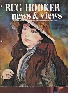 #56 Rug Hooker News & Views Jan 1982 Hooking Magazine Instructions Patterns - Picture 1 of 3
