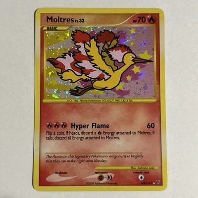 Moltres Supreme Victors Secret Rare Reverse Holo Pokemon Card 149/147 NM - Image 1 of 4