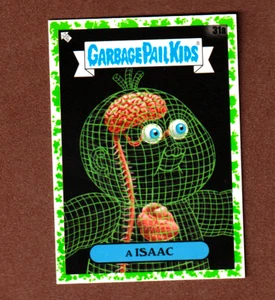 2020 Garbage Pail Kids 35th Anniversary Green Border "A ISACC" #31a - Bild 1 von 1