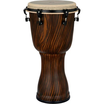 Djembe afinado con tapa de perlas con carcasa sintética sin costuras 12 pulgadas Limba artesanal Foto 1 de 3
