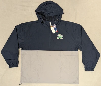 Chaqueta irlandesa de lucha Notre Dame para hombre 2XL XXL Champion nueva rompevientos con capucha Foto 1 de 4