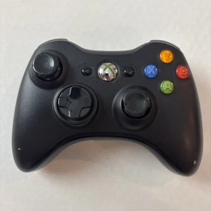 Xbox 360 Wireless Controller Model 1403 in schwarz - ungetestet - 35-01 - Bild 1 von 3