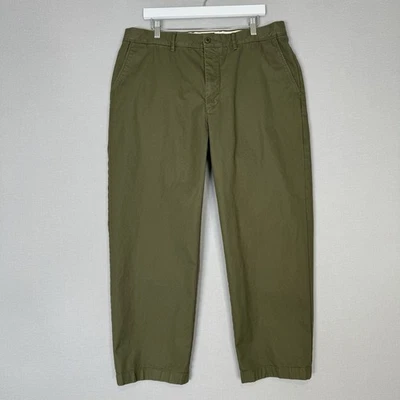 J.Crew Oarsman Classic Chino Pant Mens 36x30 Green 100% Cotton Straight Fit - Image 1 of 4