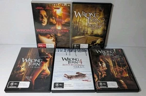 Wrong Turn 1-5 DVD Movie Set - Region 4 Australian Releases - Picture 1 of 3