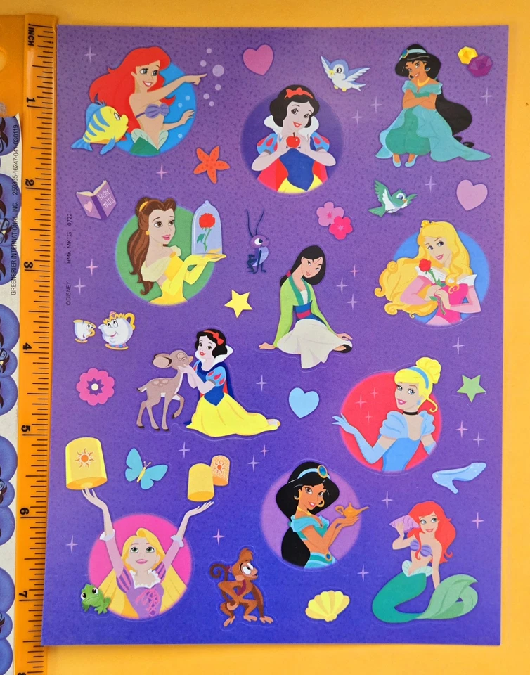 Disney Princess Sticker Sheet.  - Image 1 of 1