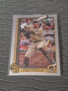 Tarjeta de béisbol Brandon Lockridge 2025 Topps cromada - Imagen 1 de 2