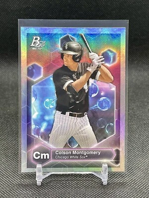 2022 Bowman Platinum Precious Elements Colson Montgomery #PE-4 Chicago White Sox - Image 1 of 2