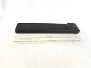 Vintage Charles Bruning 11" Slide Rule #2420 w/Hard Board Case Made in the USA - Picture 1 of 7