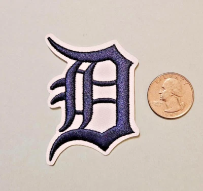 DETROIT TIGERS EMBROIDERED IRON ON PATCH 2 X 2 3/4" MLB BASEBALL FREE SHIPPING - Image 1 of 3