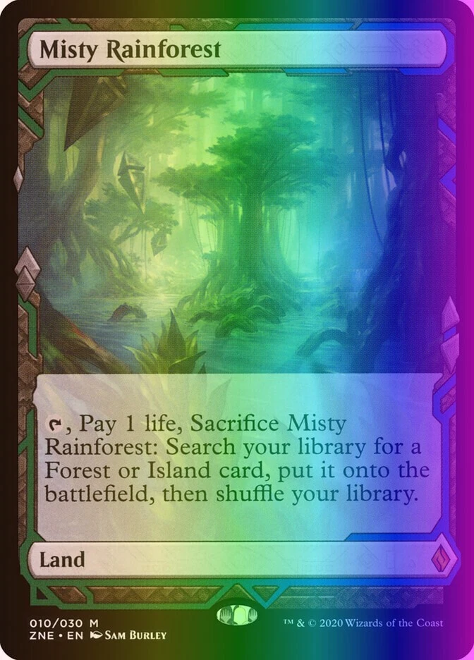 MTG Misty Rainforest (10/30) Zendikar Rising Expeditions LP FOIL - Image 1 of 1
